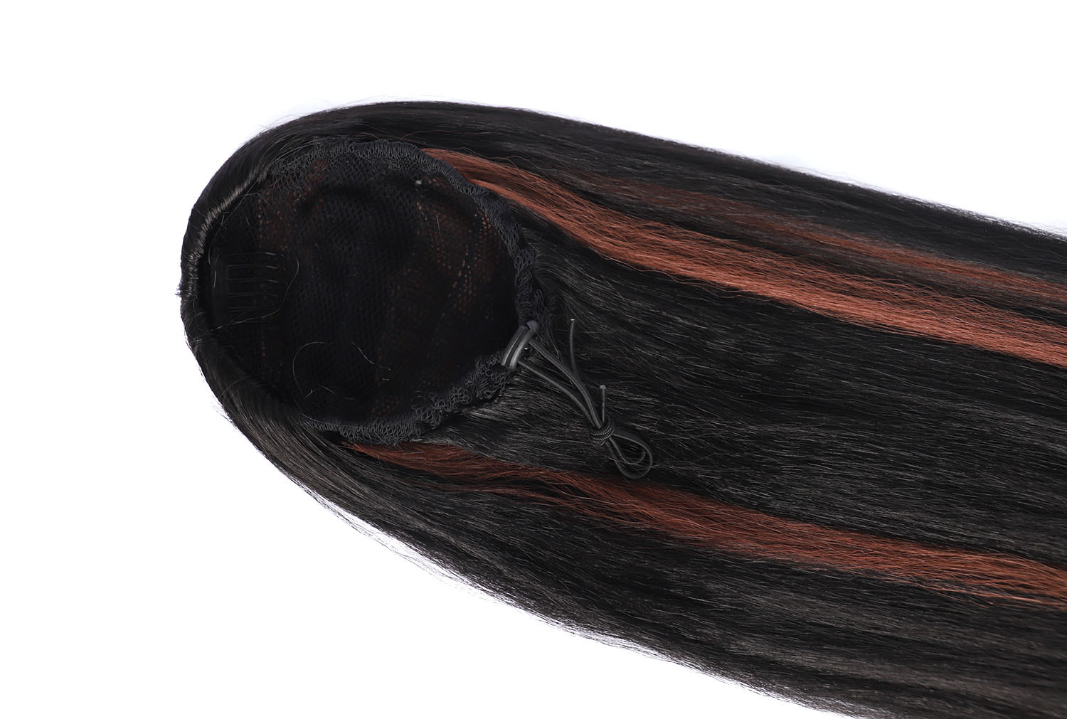 Capelli sintetici da 30 pollici con baffo di mais, corda da tiro, tasca in rete, parrucca soffice, coda di cavallo per capelli lunghi_voghion.com