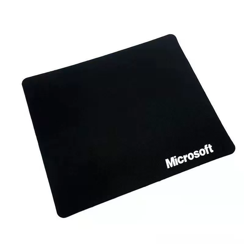 Mouse pad Logitech Microsoft small black rubber mat, sizes 180×220 and 200×240 mm