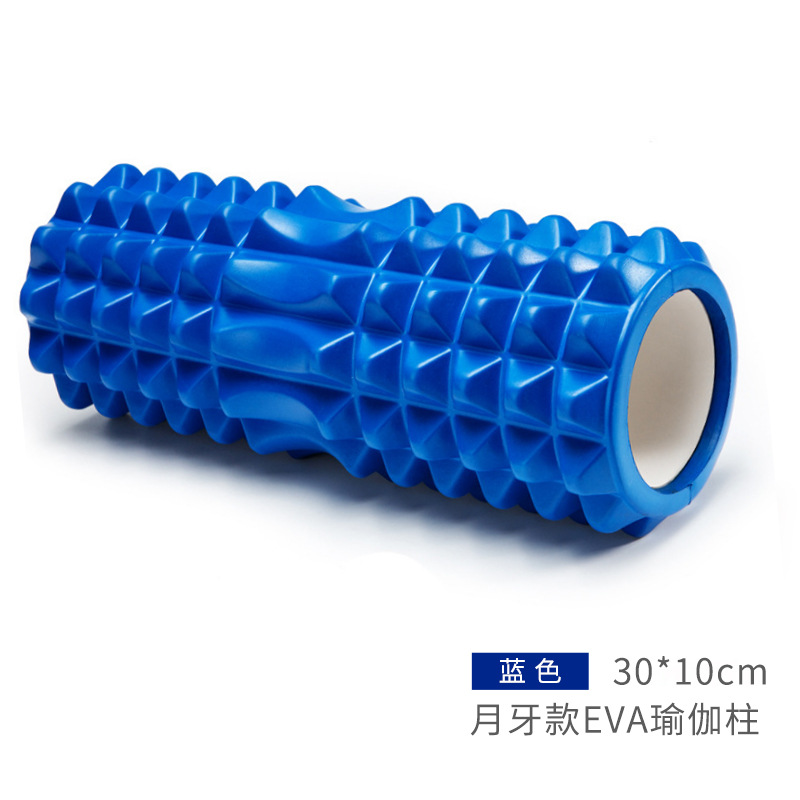 Lobo diente palo yoga media luna hueco columna de yoga EVA profundo palo de masaje relajación muscular rodillo de yoga palo