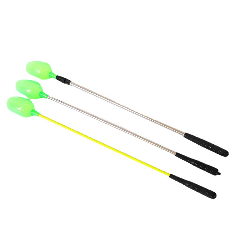 FRP nest spoon metal three sections of two sections of telescopic bait spoon fishing bait far away spoon nest fisher fishing gear