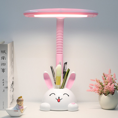 Learning Light LED Eye protection Table lamp pupil desk lovely Dedicated bedroom Plug in children Cartoon Reading lamp