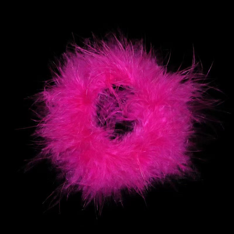 보통 장미 빨간 깃털 박수 반지