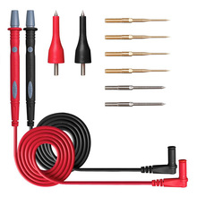 万用表表笔线 多功能电工测电笔 万用表特尖表笔组合测试线可换针