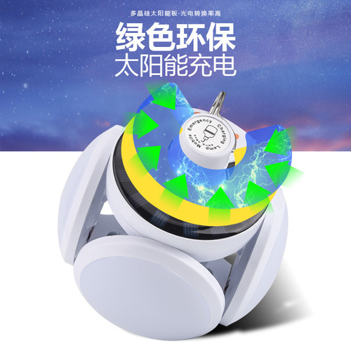 Cross-border solar football lights, night market lights, stall lights 2029 football lights LED power outage emergency bulbs camping lights