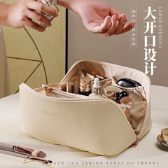 PU手提收纳化妆包便携大容量简约枕头包女士款旅行防水跨境洗漱包