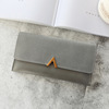 Long wallet, small clutch bag with zipper, Korean style, wholesale