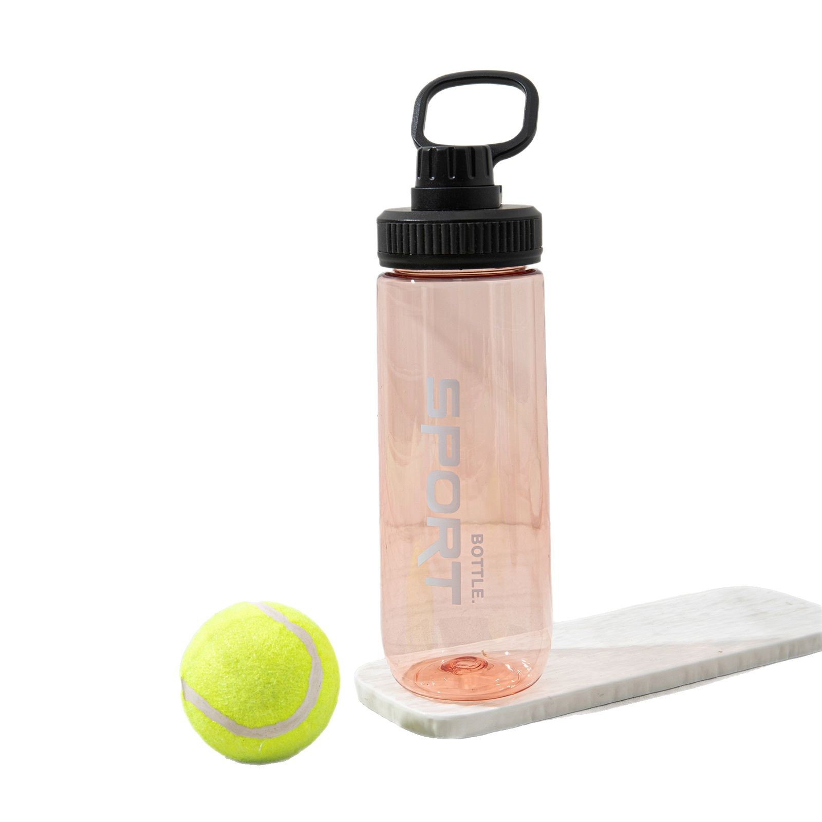 Nueva taza de agua deportiva, taza de plástico espacial de gran capacidad al aire libre a prueba de caídas, estudiantes masculinos y femeninos, botella de agua portátil de fitness de verano