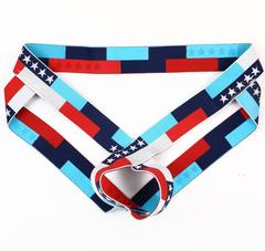 Japanese, Korean, European and American sexy low-waist men's underwear JJ sexy hip lifting ring thong hollow double thong E067