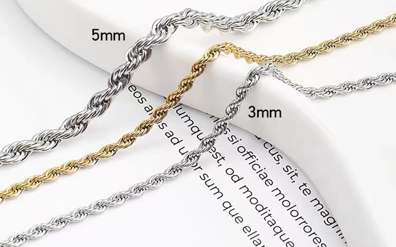 Colar de corrente dourada para homem estilo hip-hop aço_voghion.com
