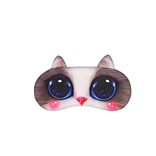 New creative sleeping eye mask, cute three-dimensional eye mask, ice compress eye mask, cartoon animal light-blocking eye mask