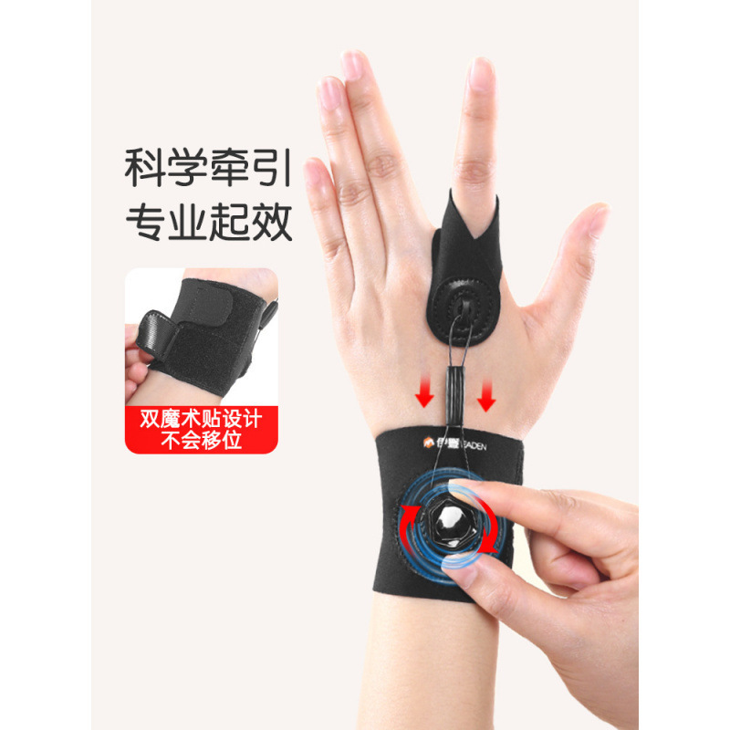 旋转扳机指矫正器大拇指腱鞘固定器手指弯曲内扣矫形指关节保护套|undefined