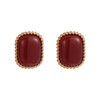 Red retro earrings, 2023 collection, light luxury style