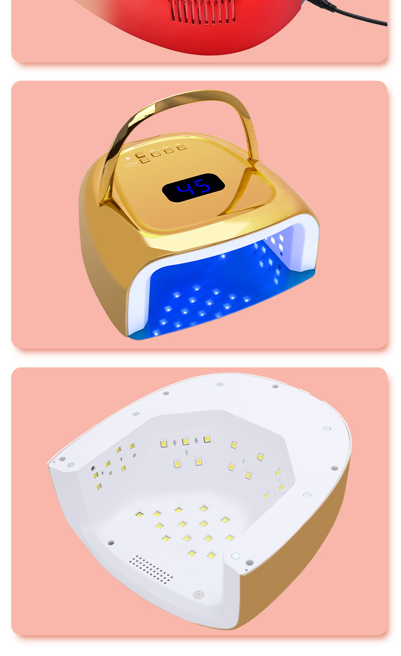 Manufacturer wholesale battery storage wireless nail lamp smart sensor manicure phototherapy lamp fast-drying nail gel machine