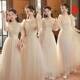 UNMUN champagne bridesmaid dress new autumn girlfriends sisters group dress feeling small fairy style