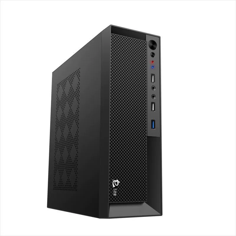 Настольный корпус Five Color Fish T3mini, компактный mATX, можно ставить вертикально и ложить горизонтально, офисный ПК с блоком питания, черный