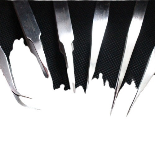 High-density stainless steel industrial tweezers anti-static stainless steel tweezers tip/elbow/flat head beauty tweezers