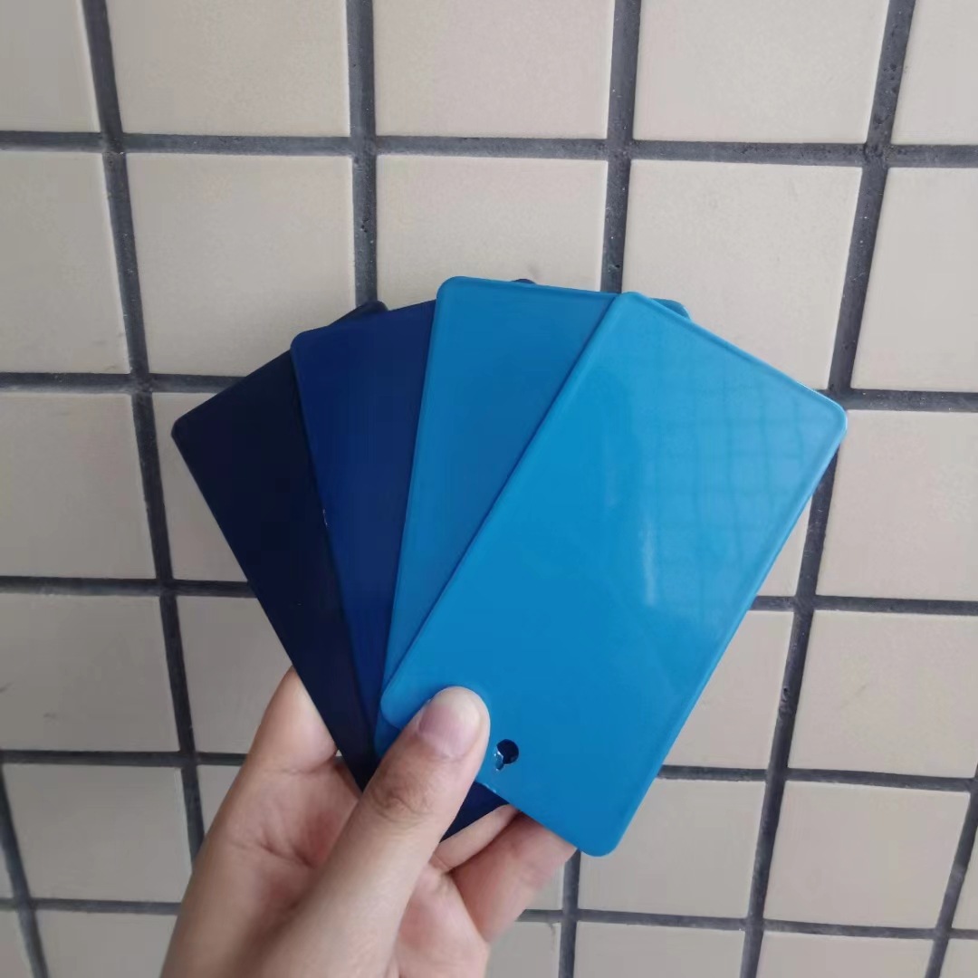 供应蓝色系塑粉涂料货架建筑机械工字轮金属表面静电喷涂粉末涂料