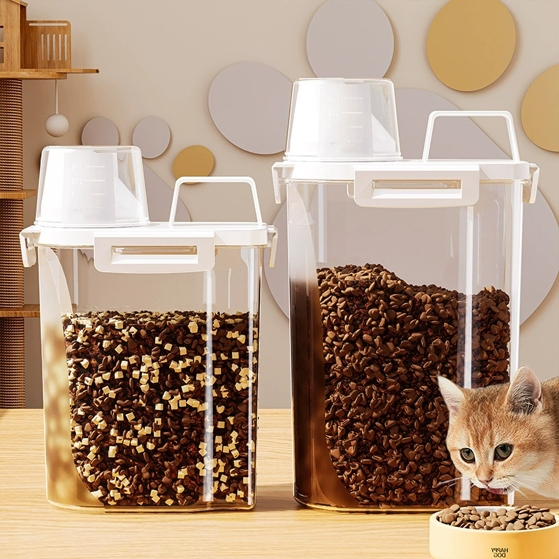 Ведро для хранения корма для кошек, герметичное ведро для корма для собак, влагостойкое ведро для хранения продуктов, снеки для домашних животных, лиофилизированное бытовое ведро для хранения