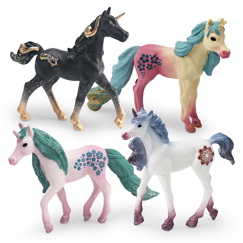 Amazon simulación occidental mito modelo animal cuento de hadas europeo elfo unicornio escritorio estática decoración juguete