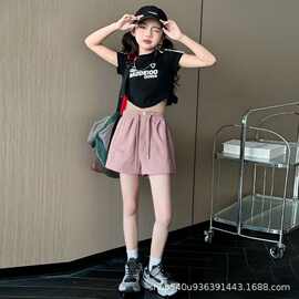 2025女童短裤新款女孩7-13岁夏季短裤中大童潮流夏装休闲速干短裤