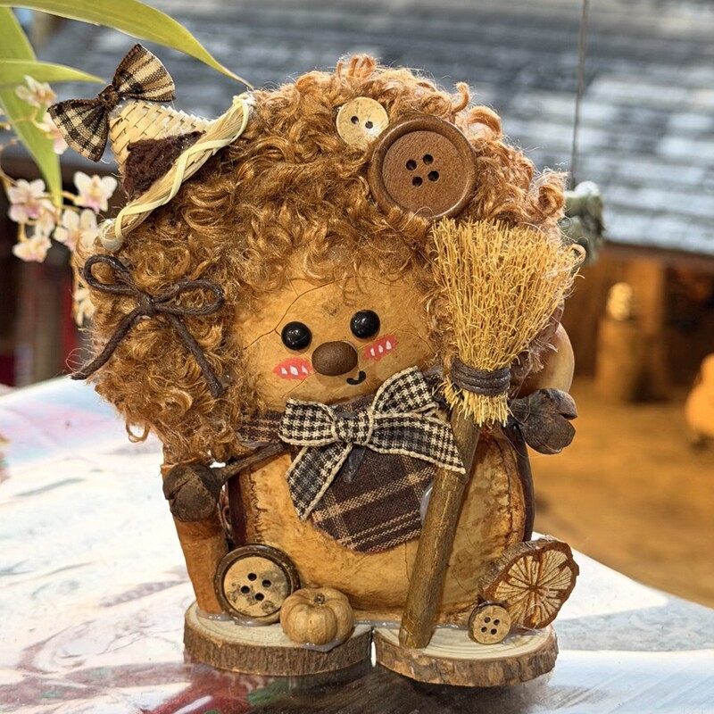 Natural Rattan Soybean Pod Doll Hanging Handmade DIY Material Kit Finished Product Creative Ornaments Plant Crafts