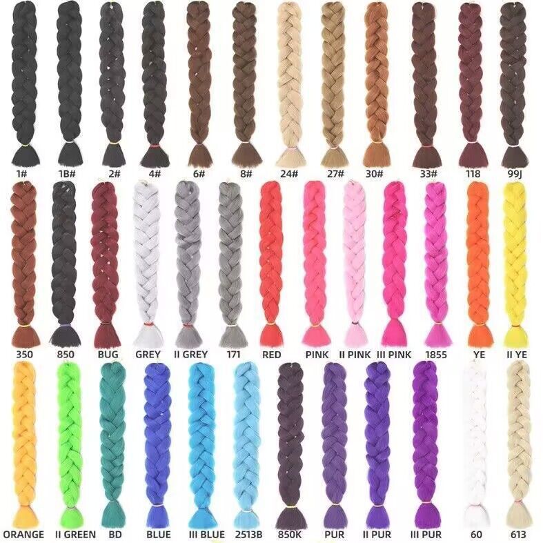 Peluca trenzada Xpression de 82 pulgadas y 165g, peluca larga y grande con rastas negras africanas