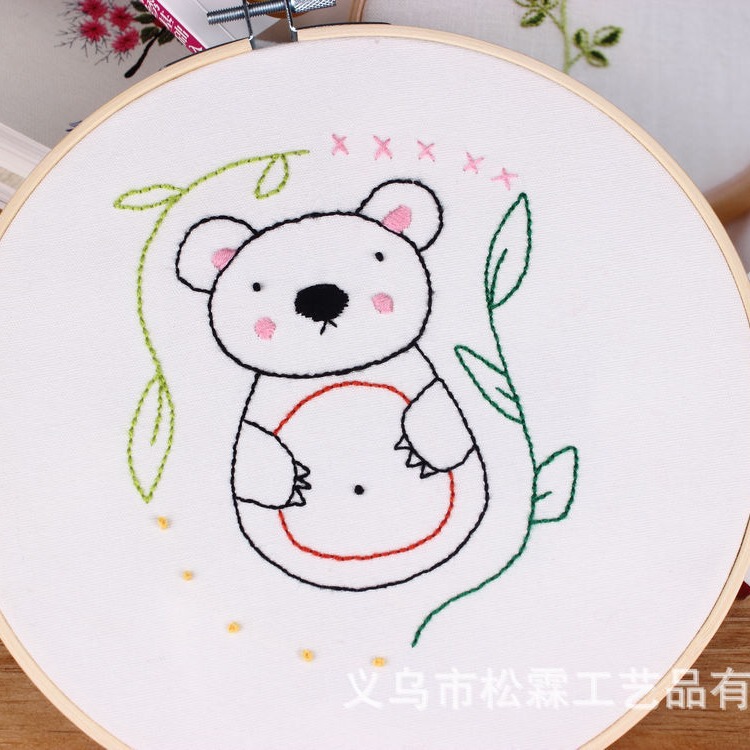 DIY manual bordado kit material paquete europeo de dibujos animados animal principiante kindergarten formación enseñanza