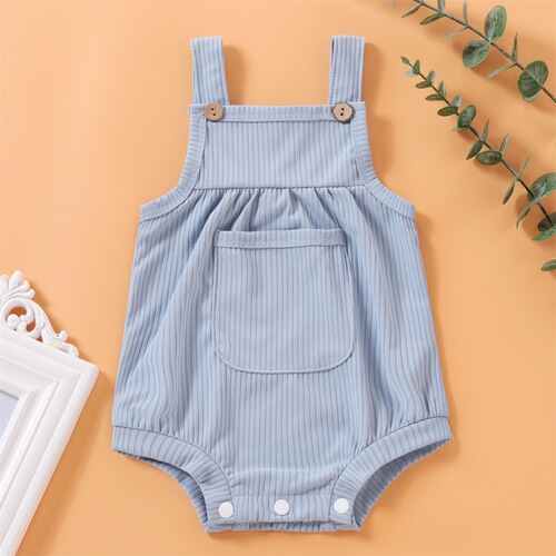 Summer Girls Baby Solid Color Pretty Candy Color Tank Top Baby Crawling Suit