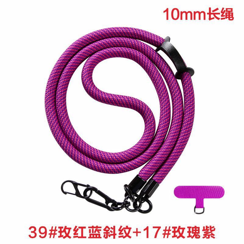 携帯電話のストラップの斜め掛けの10mmの首掛けの太い編みの携帯電話のストラップの多機能の斜め掛けのストラップのポリエステルの携帯電話のストラップ|undefined