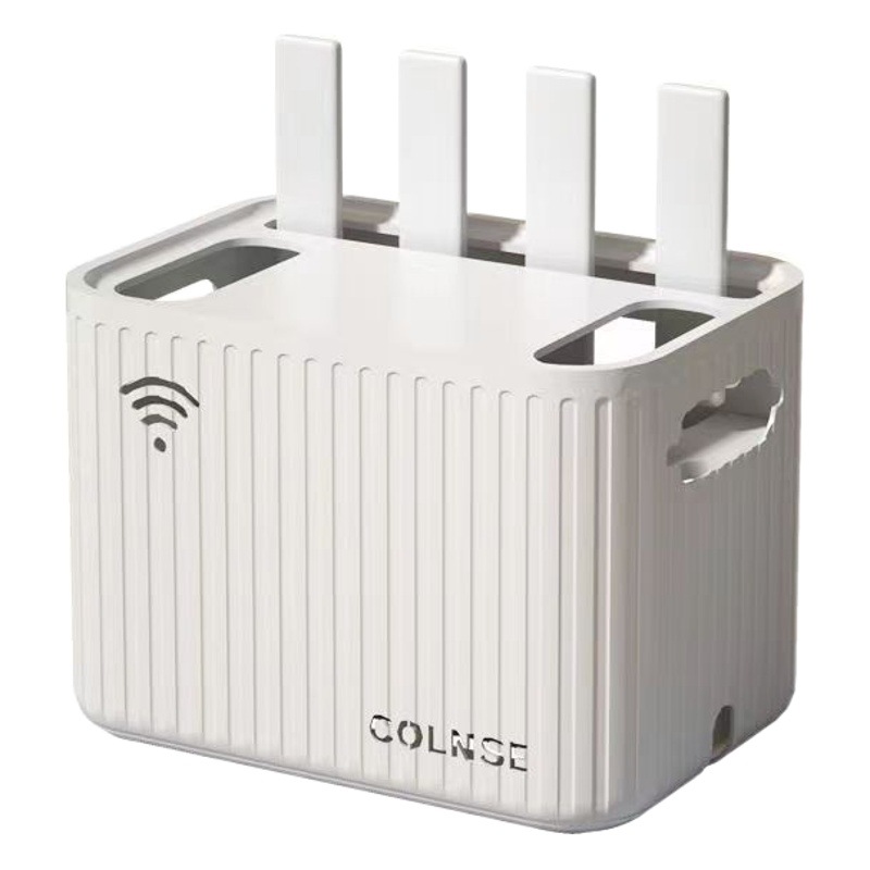 Wall-mounted storage box wireless wifi TV set-top box router rack non-punching storage box wall-mounted
