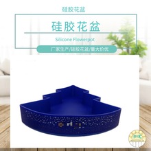 厂家供应创意硅胶花盆 办公室圣诞树花盆 硅胶圣诞礼品盘现模