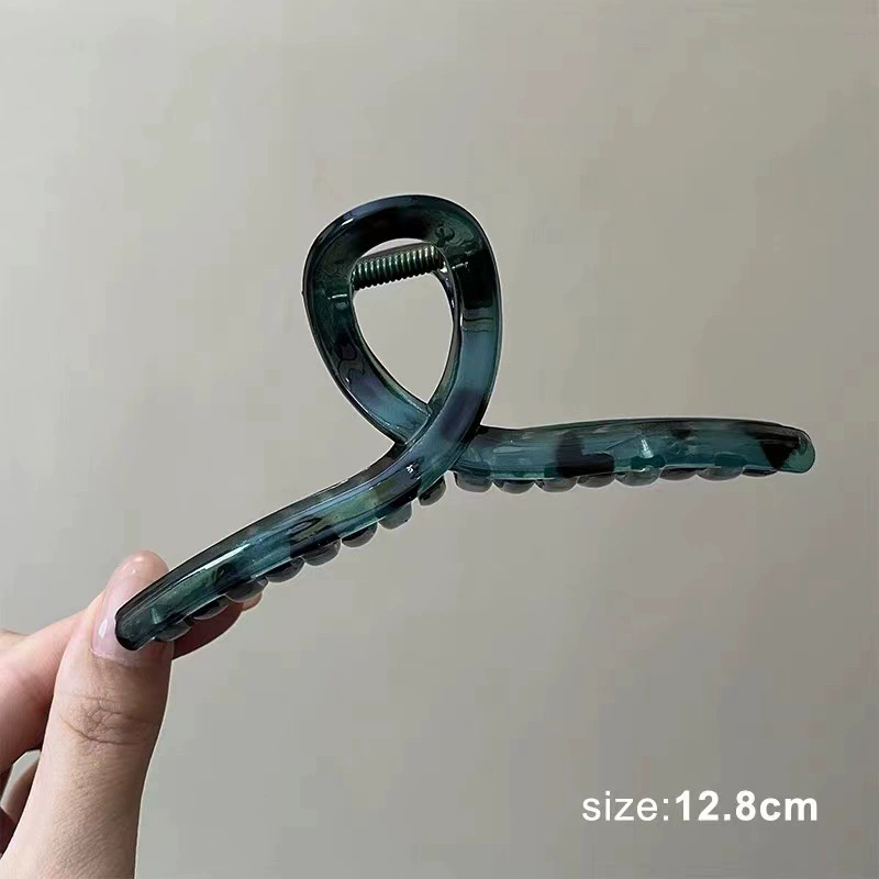 Заколка для волос, большая краб-скрепка, матовый акуловый дизайн, аксессуар для волос, шпильки, простой и элегантный стиль, высококлассный