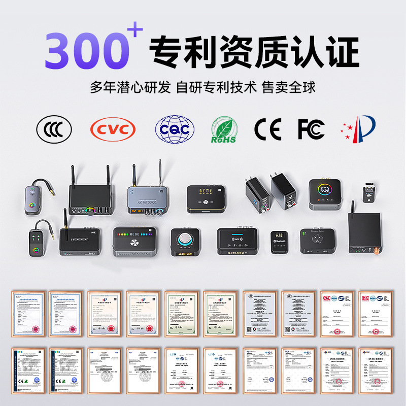 跨境新品蓝牙适配器6.0蓝牙接收器U盘无损播放话筒唱歌一拖二播放|undefined
