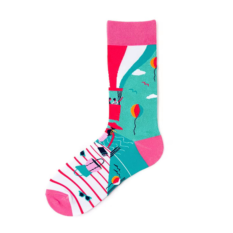 45g Weight Socks Classification Socks Lingerie Type Cotton (more than 50%) Fabric Type A Pair Quantity Casual, Daily Occasion Color Block Pattern All Seasons Season Unisex Gender Cute Style A Pair Cute Unisex Color Block Cotton (more Than 50%) Ankle Socks 9