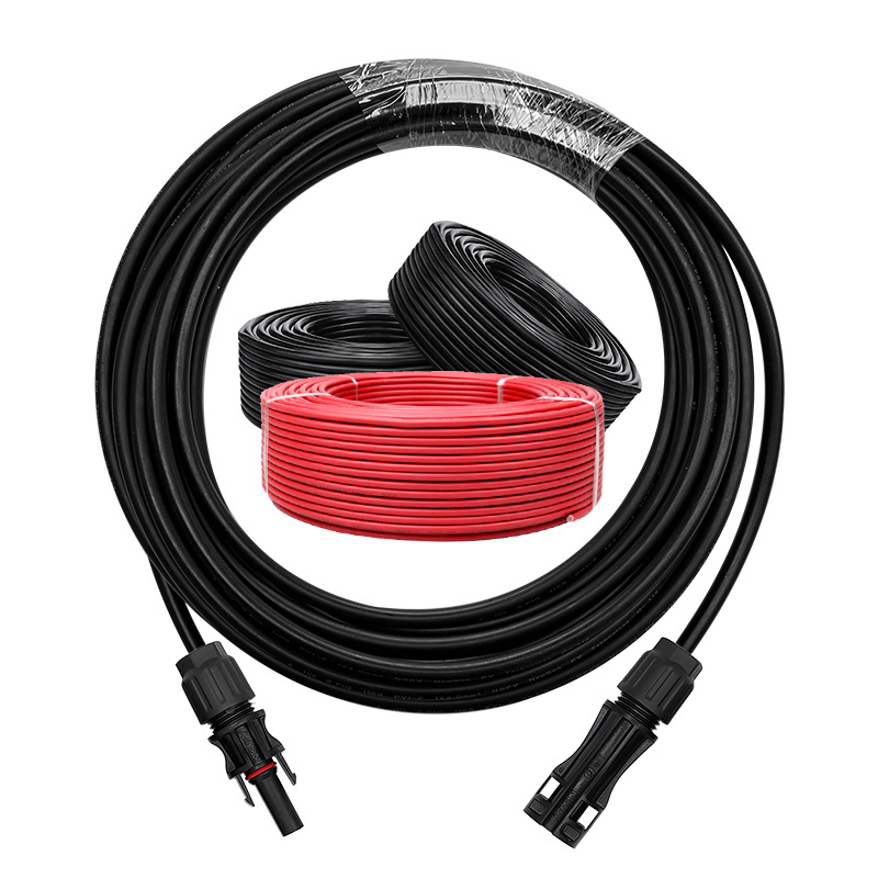 光伏单芯电缆PV1-F2.5平方4/6电线无卤防腐抗紫外线低烟无卤电缆