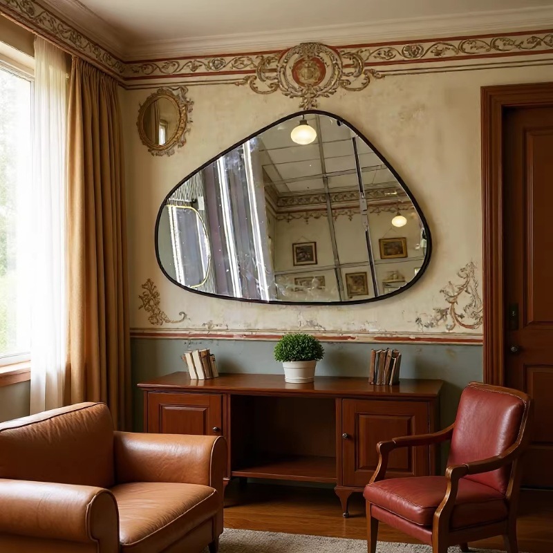 Lente de alta definición de espejo de pared decorado con estilo europeo y americano