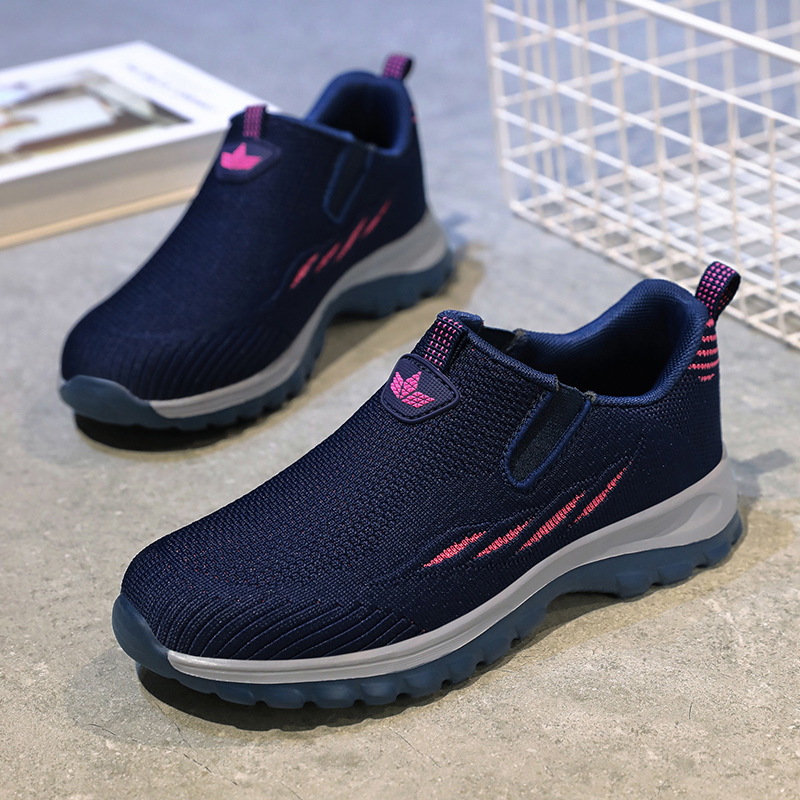 Primavera y verano, zapatos cómodos para personas mayores, zapatos de moda casuales, zapatos de caminar ligeros con un pie