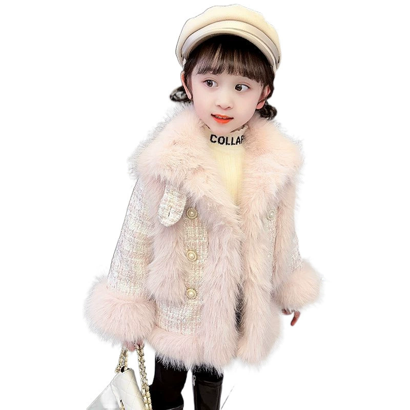 Children's warm down jacket, western style, Chanel style
