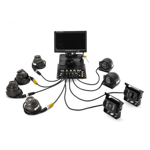 Long-distance Transporter Wireless Remote 8-channel Car SD Hard Disk Video Recorder Set GPS Beidou Positioning Recorder