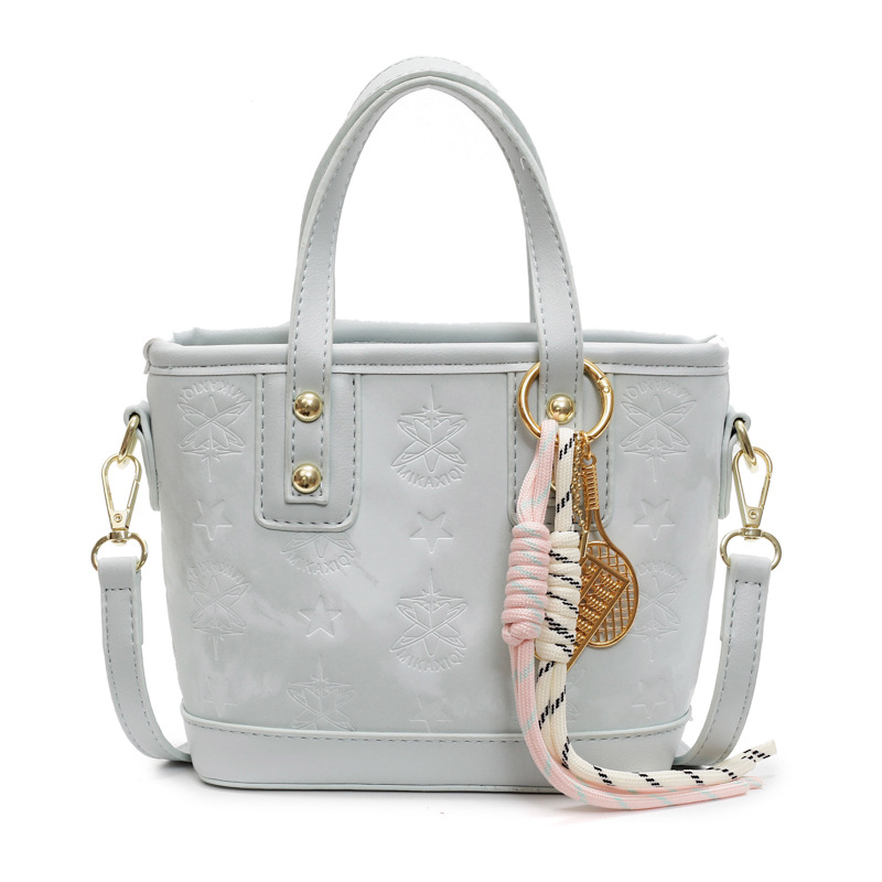 Bolso de mano popular, dama 2025, nuevo estilo de moda, bolso de hombro de color, bolso de cubo de alta calidad.