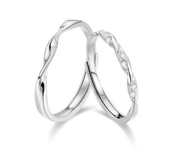 Bronce chapado al vacío no decolor Mobius anillo de nicho femenino diseño de pareja anillo de lujo ligero fábrica especial image 14