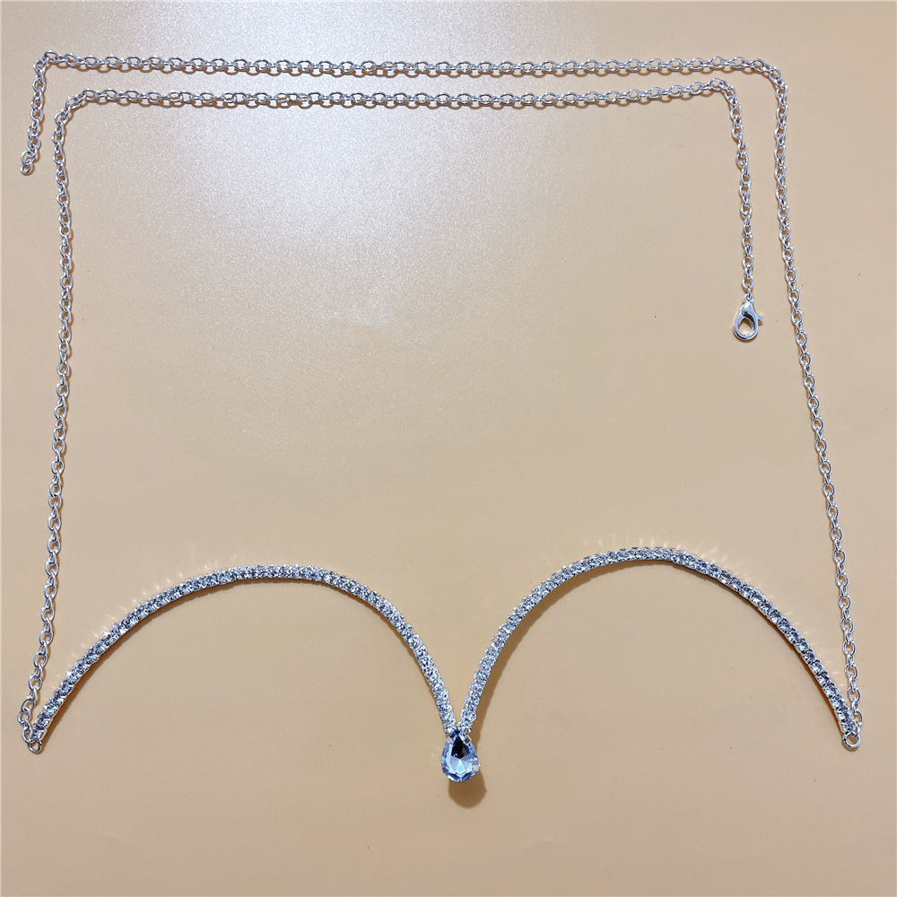 Sexy Water Drop Nipple Chain Europe And The United States Sexy Accessories Body Chain display picture 6