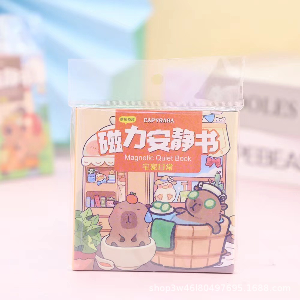 Caja de regalo Sanrio caja de color de corte libre libro silencioso libro de pegatinas de burbujas de bricolaje libro tranquilo juego completo de paquete de material de bricolaje