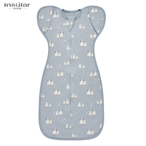 Cross-border baby sleeping bag newborn cotton anti-jump surrender swaddle wrap four seasons baby sleeping bag