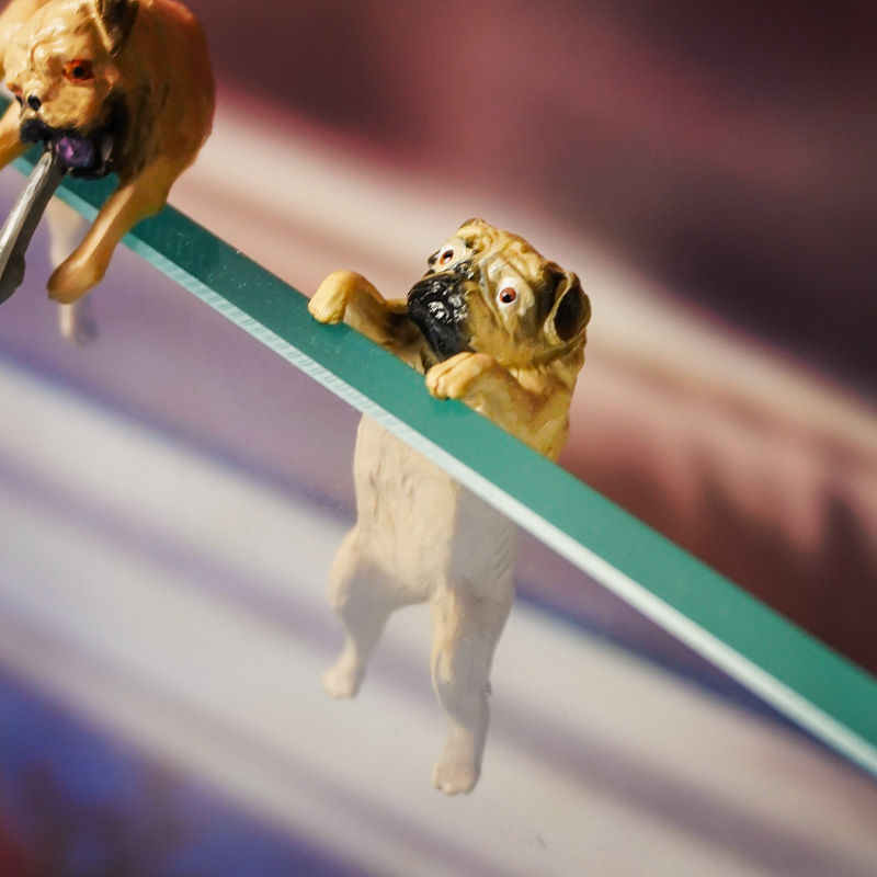 Tanque de peces paisaje decoración redonda tanque de peces borde decoración muñeca hierba cilindro paisaje pequeño cilindro exterior creativo paisaje