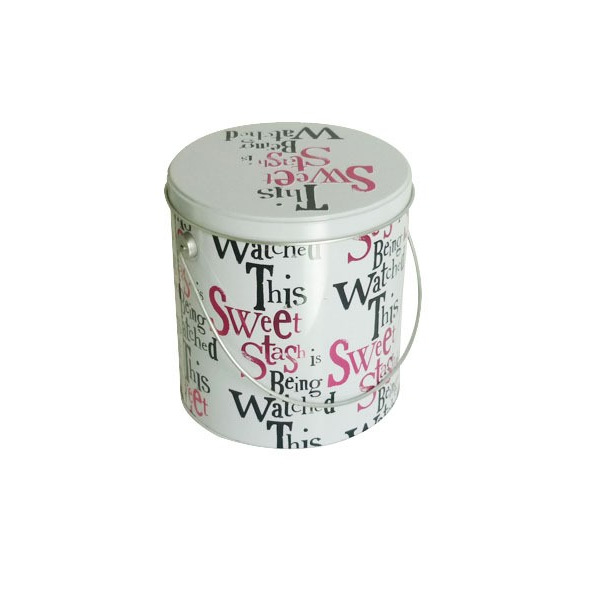 马口铁小铁桶 带手挽 带盖 糖果桶 饼干桶 收纳小圆桶 工厂直供