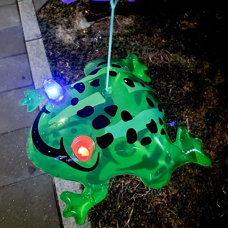 Надувная светящаяся ручная мигающая большая зеленая одиночная прыгающая интернет-знаменитость оптом продается на ночном рынке