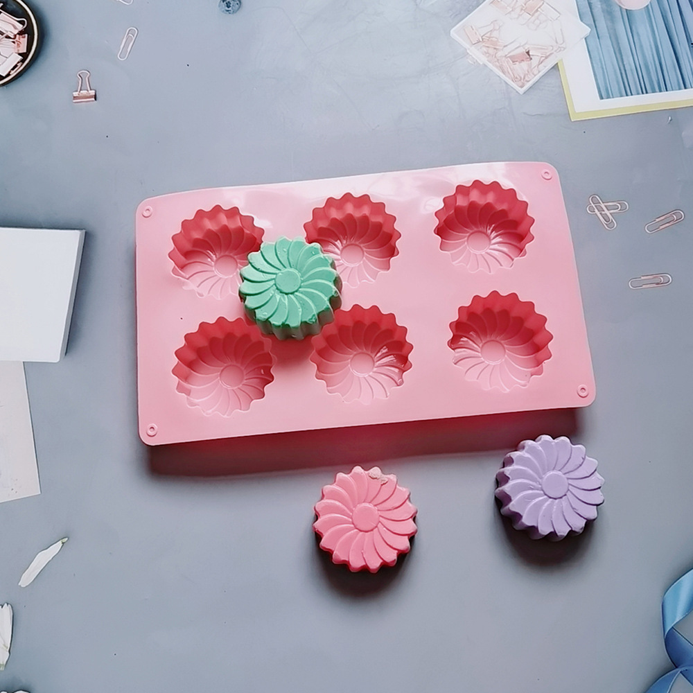 6 flores de sol 118 pastel molde molde molde molde de postre utensilios de cocina para hornear arroz harina