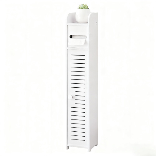 Bathroom storage cabinet toilet gap tissue holder bathroom antibacterial tissue cabinet toilet gap waterproof bathroom cabinet