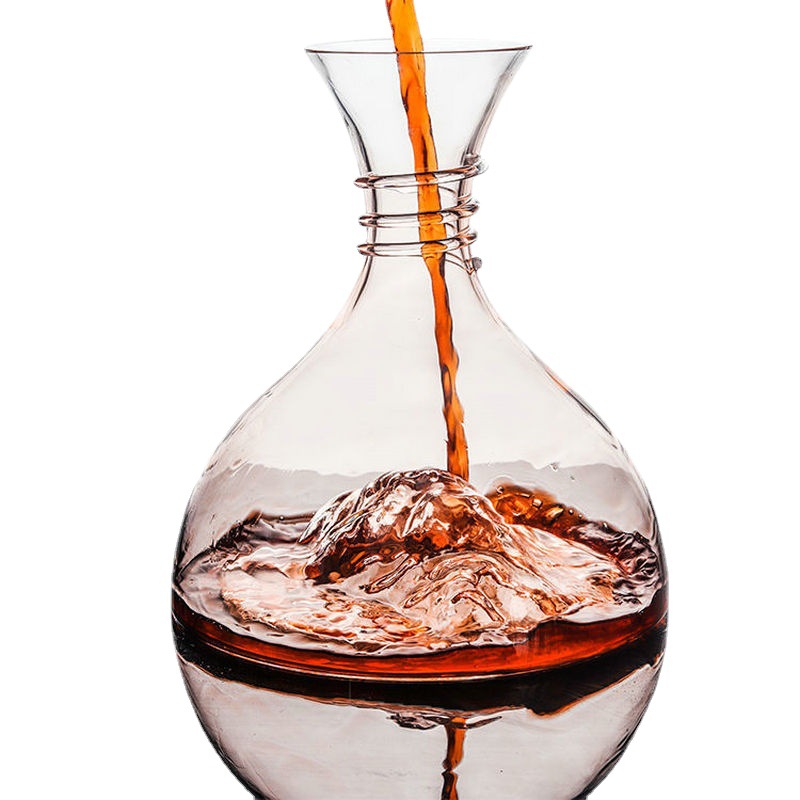 Creativo cristal rojo vino decantador rápido estilo europeo ahumado gris vino vertedor suministro directo de fábrica